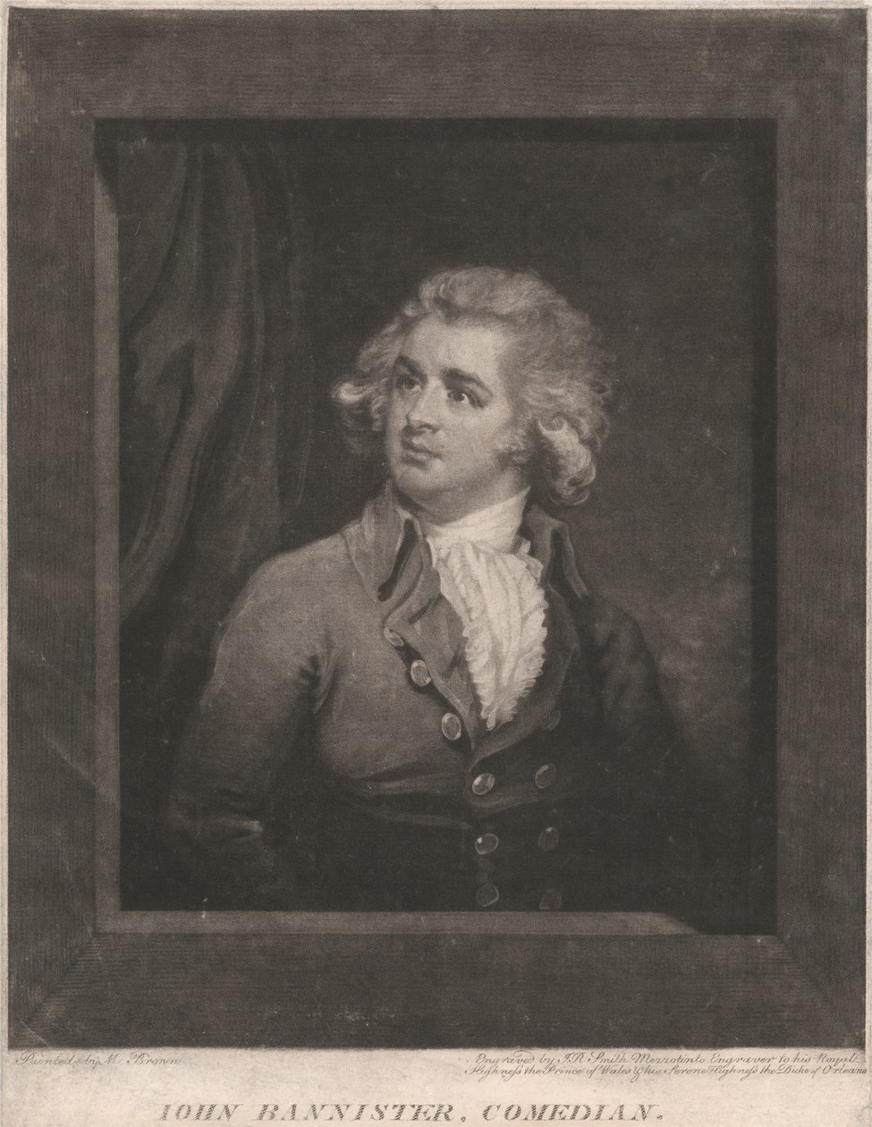 John Bannister, komiker, 1787 af John Raphael Smith