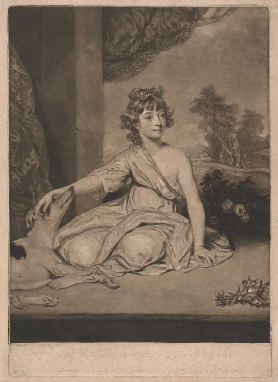 Lady Catherine Powlet af John Raphael Smith