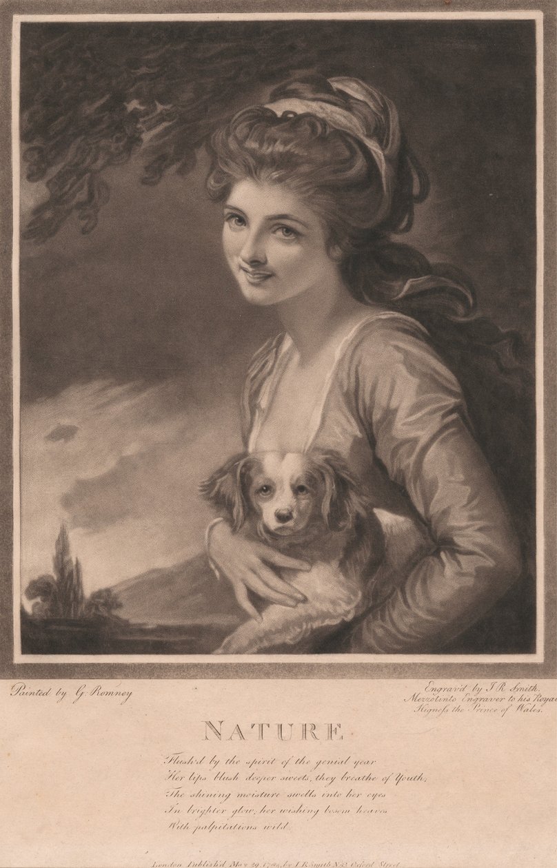 Lady Hamilton som «Naturen» af John Raphael Smith