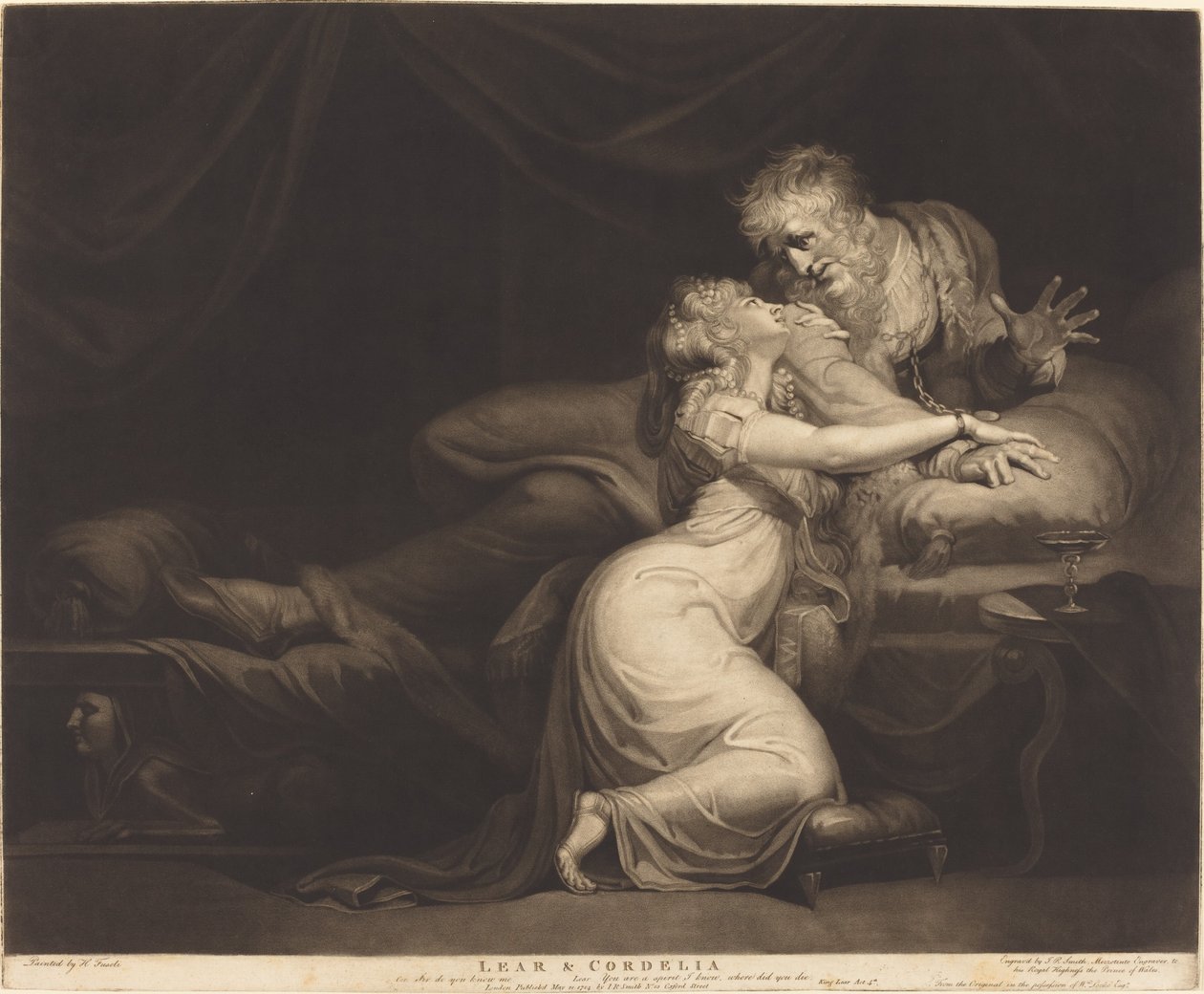 Lear og Cordelia, 1784. af John Raphael Smith