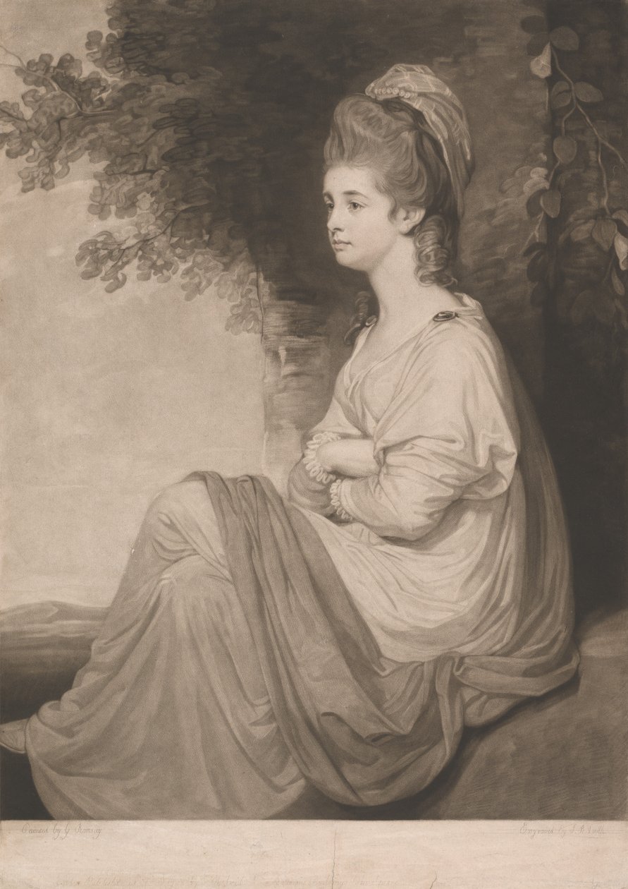 Louisa, Lady Stormont af John Raphael Smith