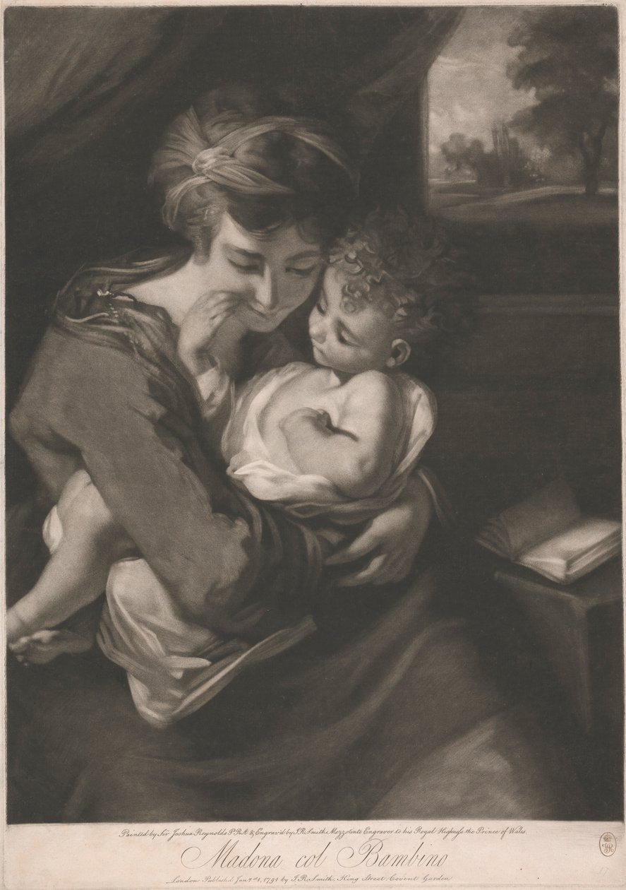 Madonna med barn af John Raphael Smith