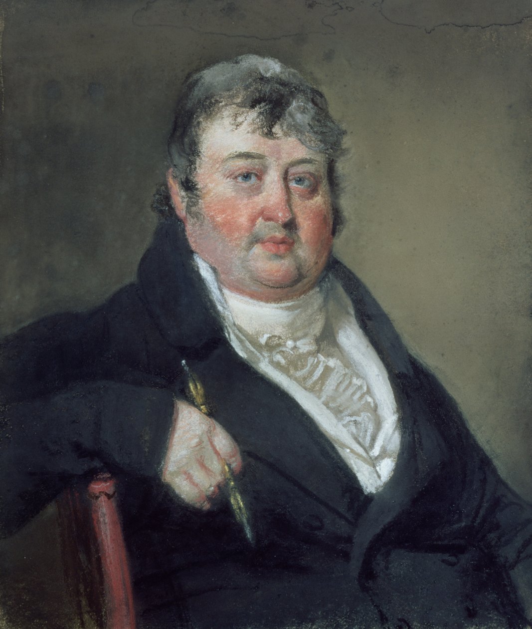 Portræt af Julius Caesar Ibbetson (1759-1817) (pastel på papir) af John Raphael Smith