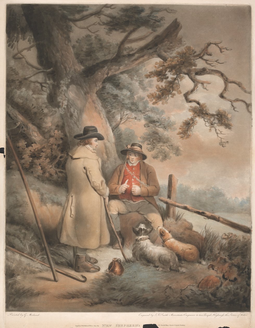 Hyrdens måltid af John Raphael Smith