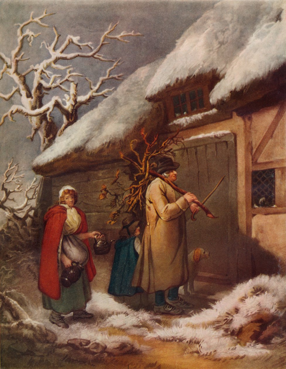 The Cottage Family, c1700-tallet, 1916 af John Raphael Smith
