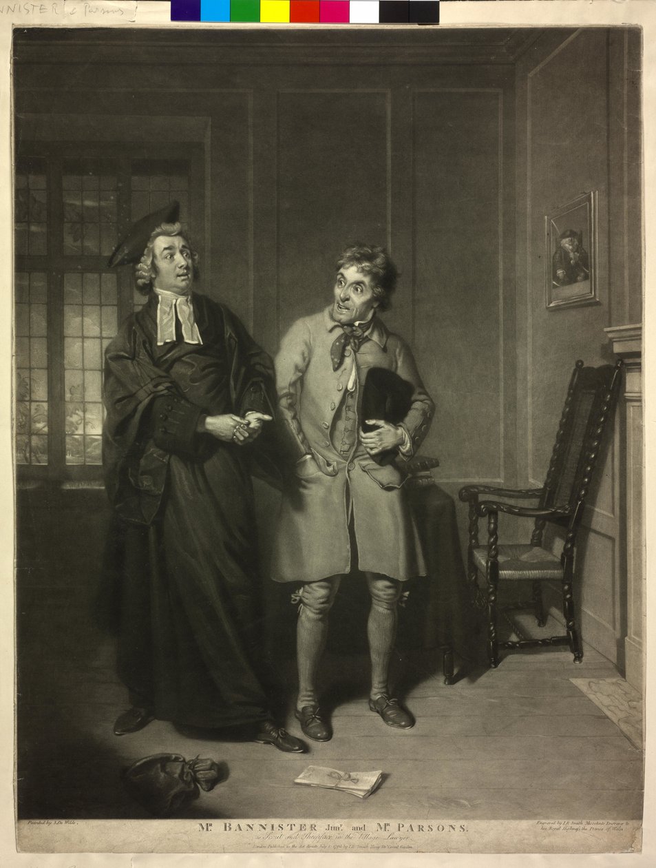 William Parsons som "Sheepface" i filmen "The Village Lawyer" af John Raphael Smith
