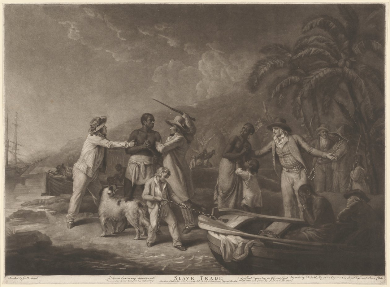 Slavehandel af John Raphael Smith after George Morland