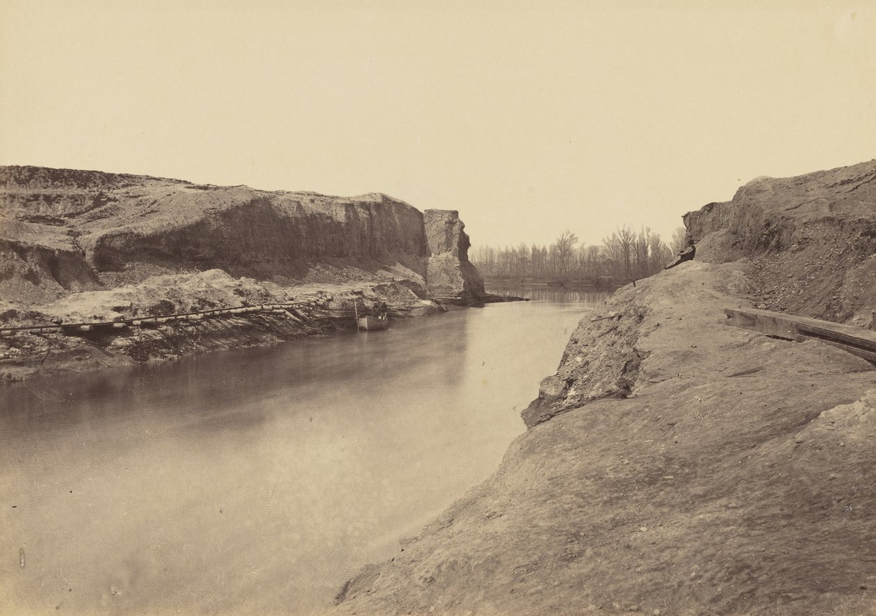 Dutch Gap Canal, James River., marts 1864 af John Reekie