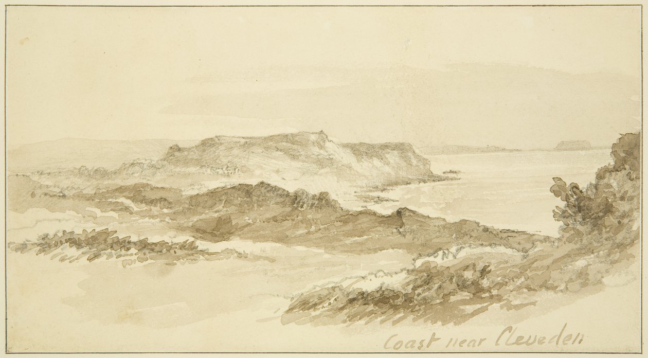 Kyst nær Clevedon af John Reverend Eden