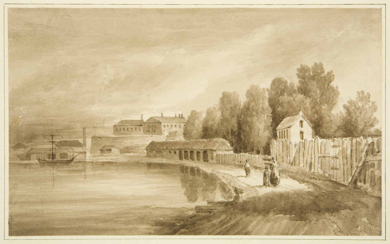 Ropewalk og bagsiden af New Gaol af John Reverend Eden