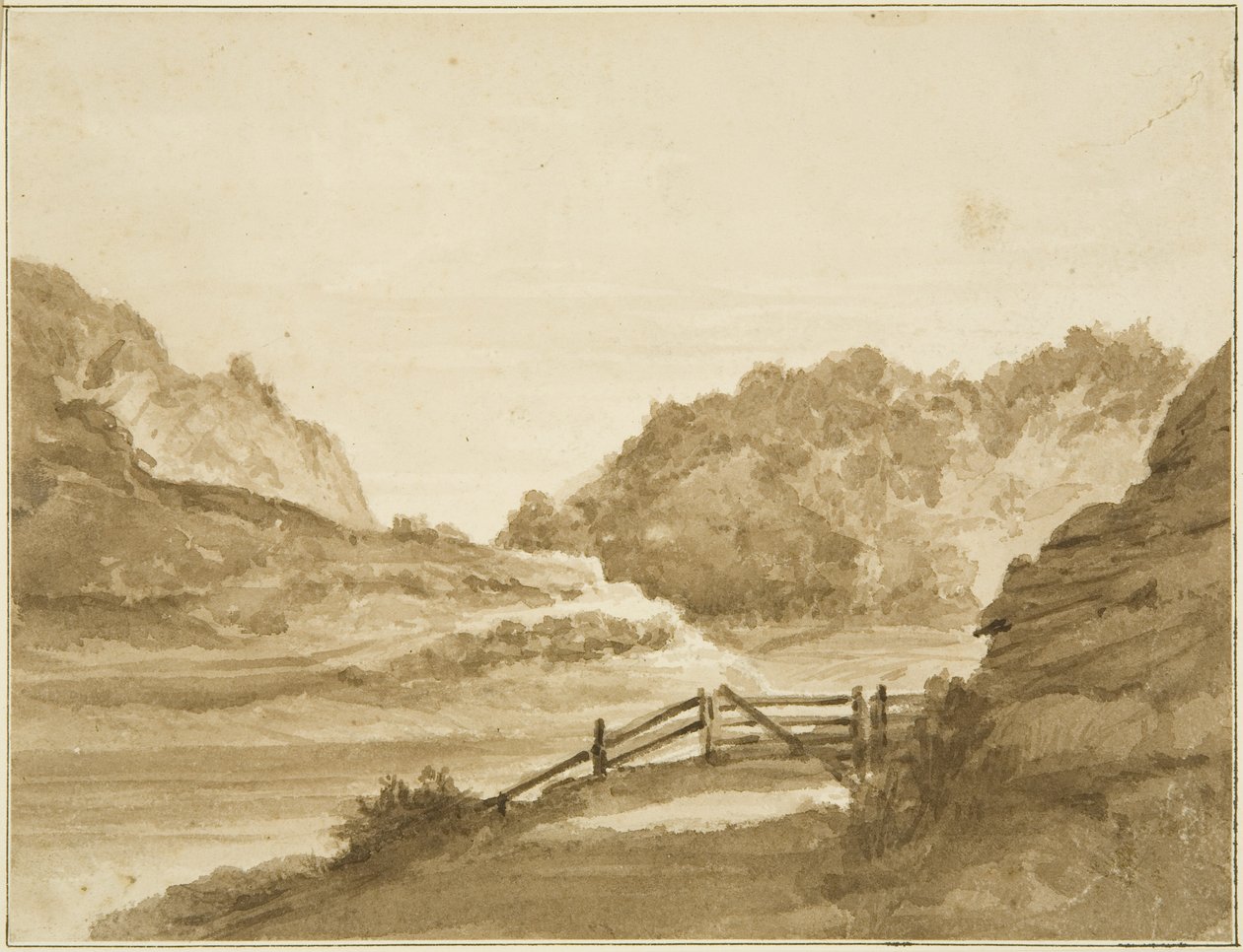 The Avon over Hotwells (blyant og akvarel på papir) af John Reverend Eden