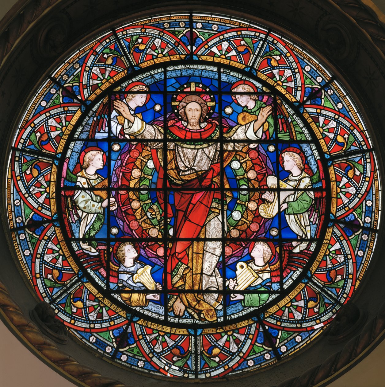 Kristus i majestæt, 1859 (farvet glas) af John Richard Clayton