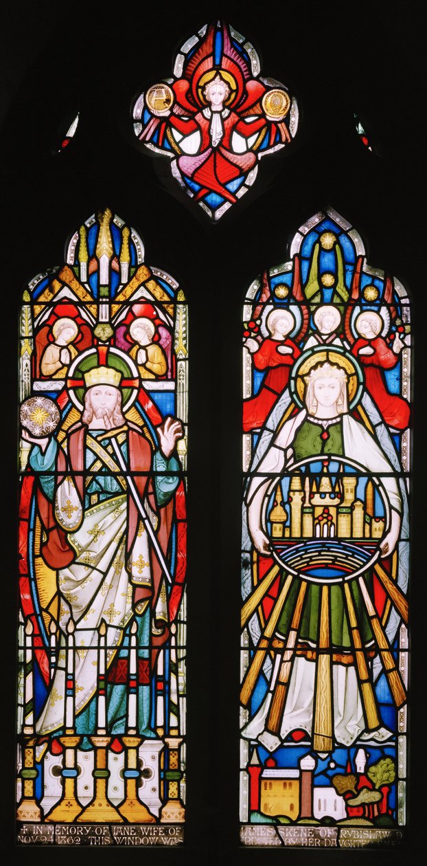 The Apocalyptic Vision, ca. 1862 (farvet glas) af John Richard Clayton