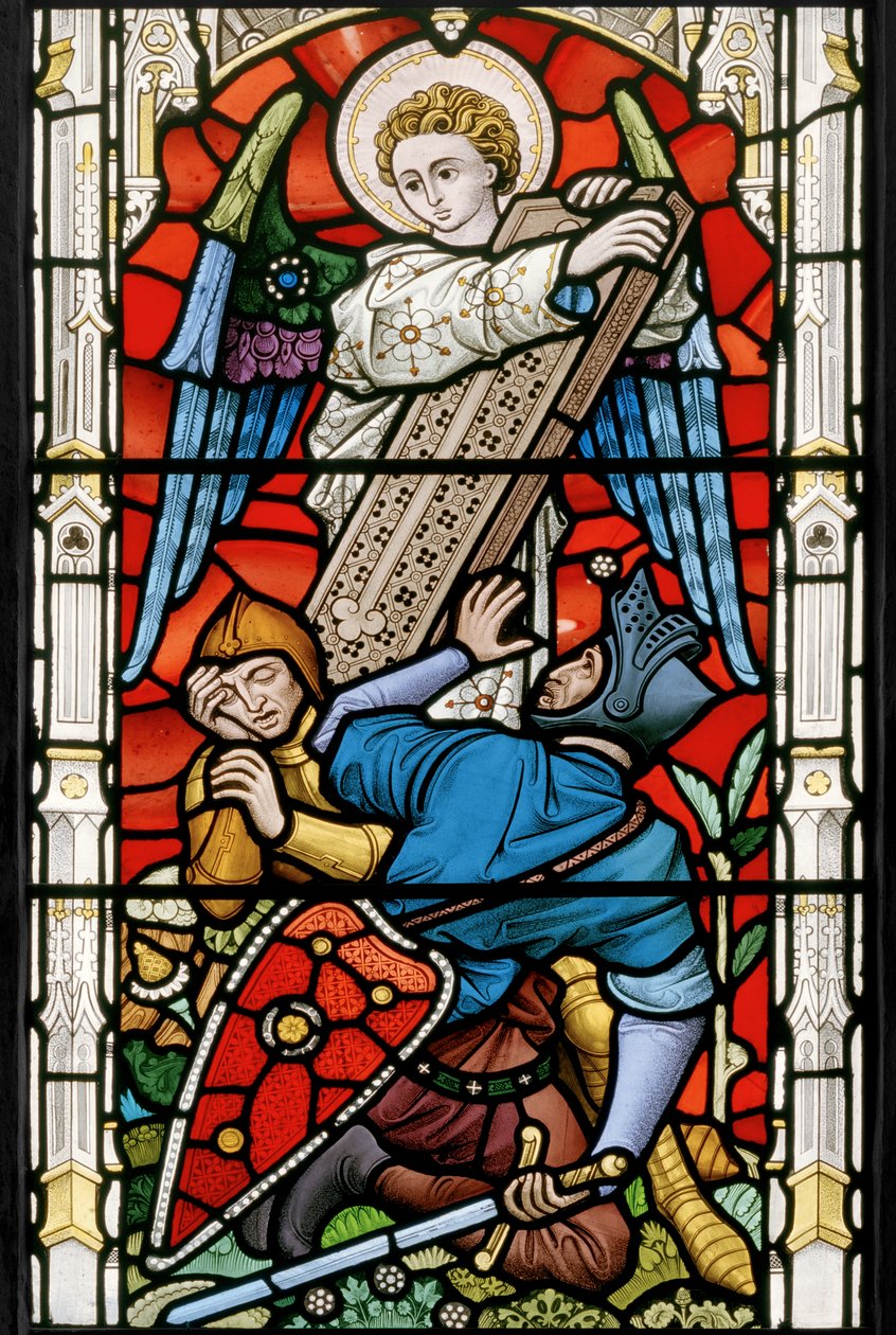 The Resurrection, 1862 (farvet glas) af John Richard Clayton