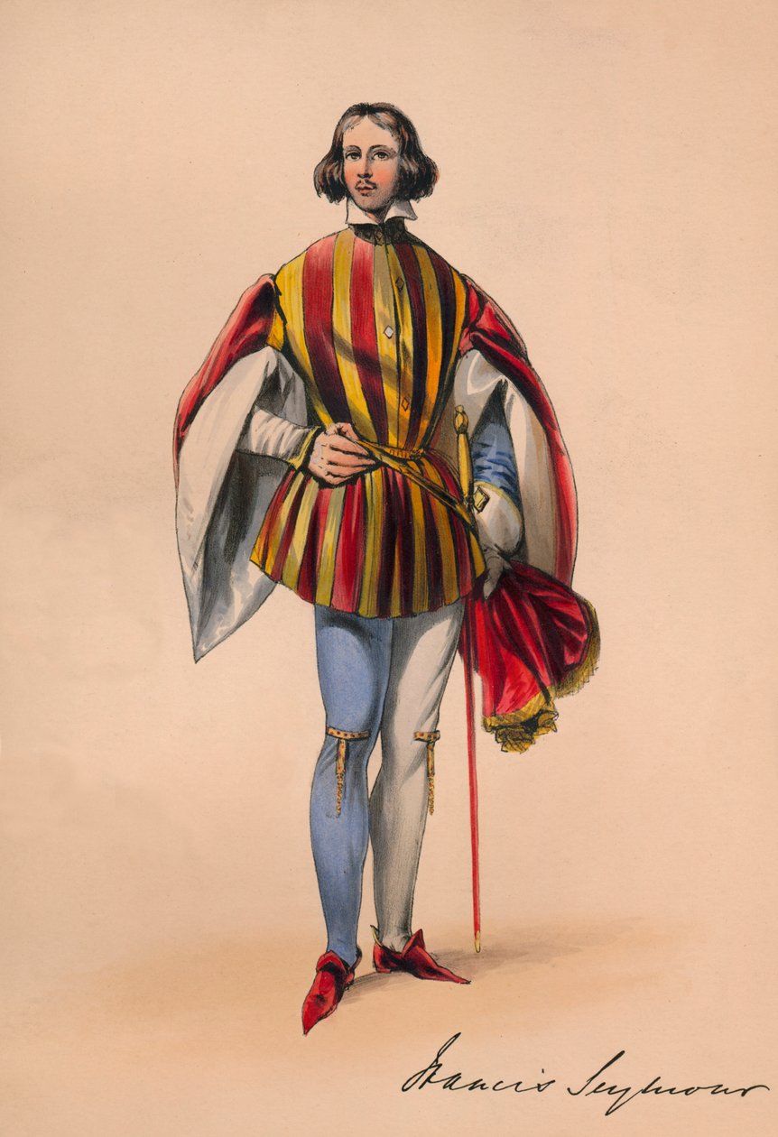 Francis Seymour i kostume til dronning Victorias Bal Costumé, 12. maj 1842, 1843. af John Richard Coke Smyth