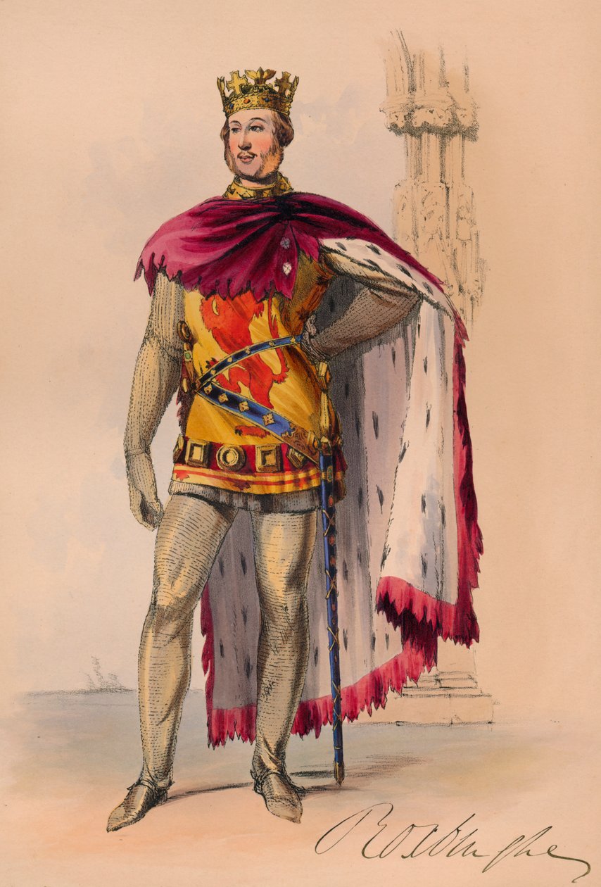 James Innes-Ker i Plantagenet-kostume til Queen Victorias Bal Costume, 12. maj 1842, 1843. af John Richard Coke Smyth