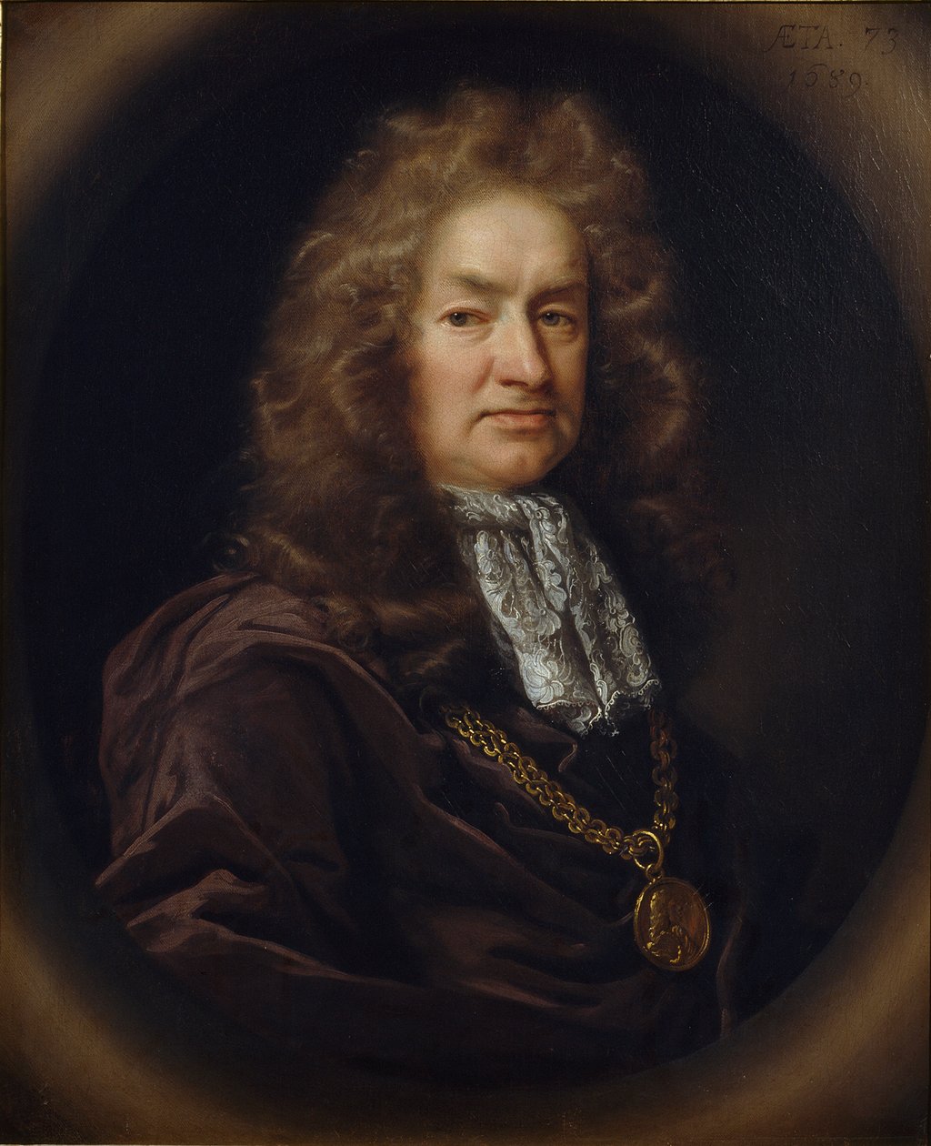 Elias Ashmole, 1687 af John Riley