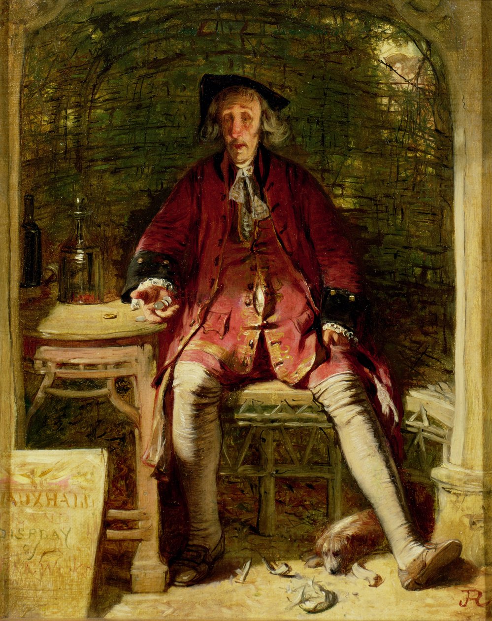 The Old Showman, Vauxhall Gardens af John Ritchie