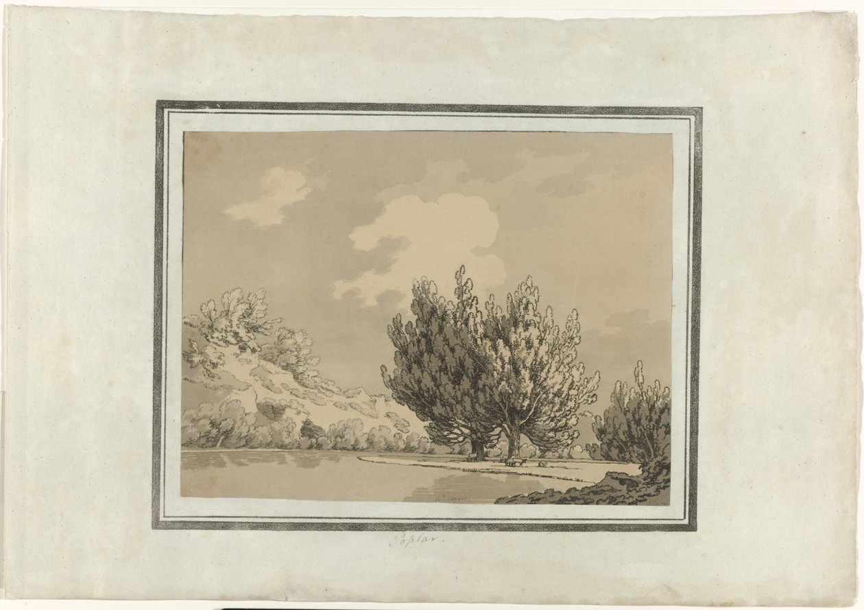 Poppel af John Robert Cozens (signed by artist)