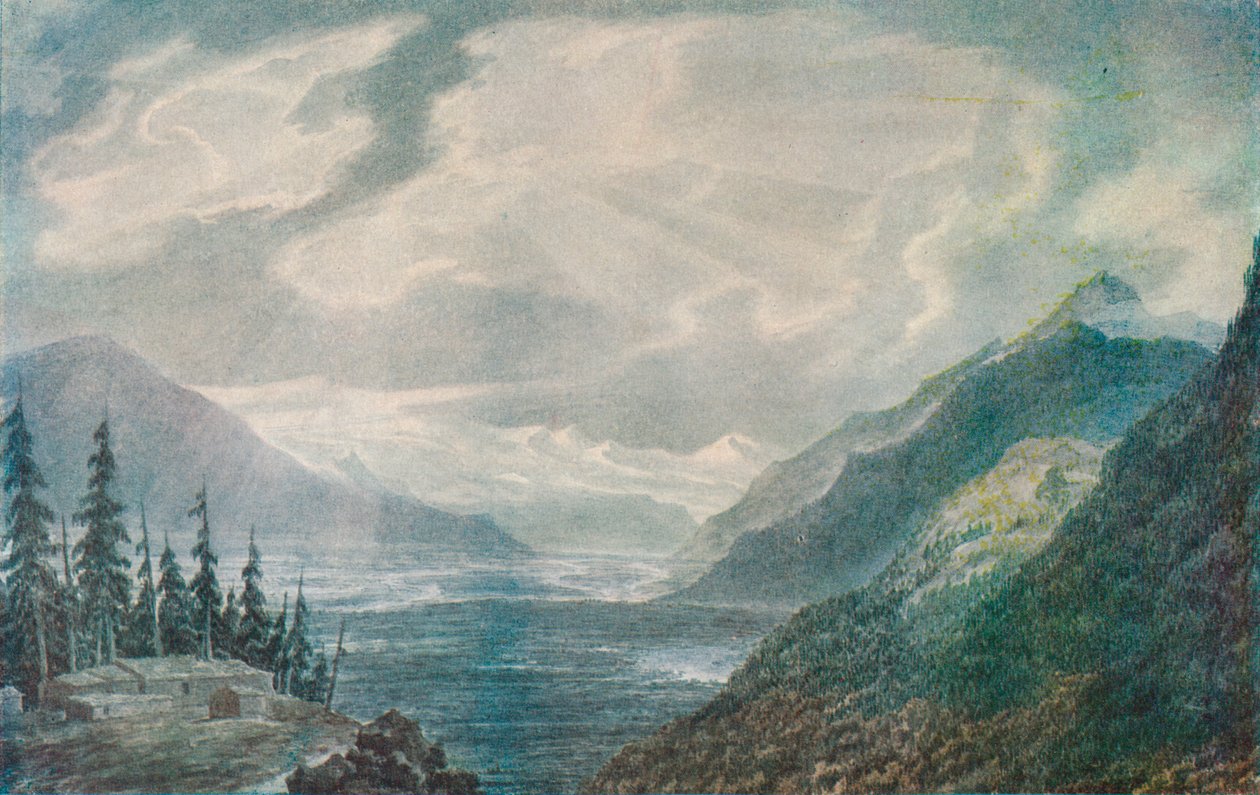 En alpedal, 1700-tallet af John Robert Cozens