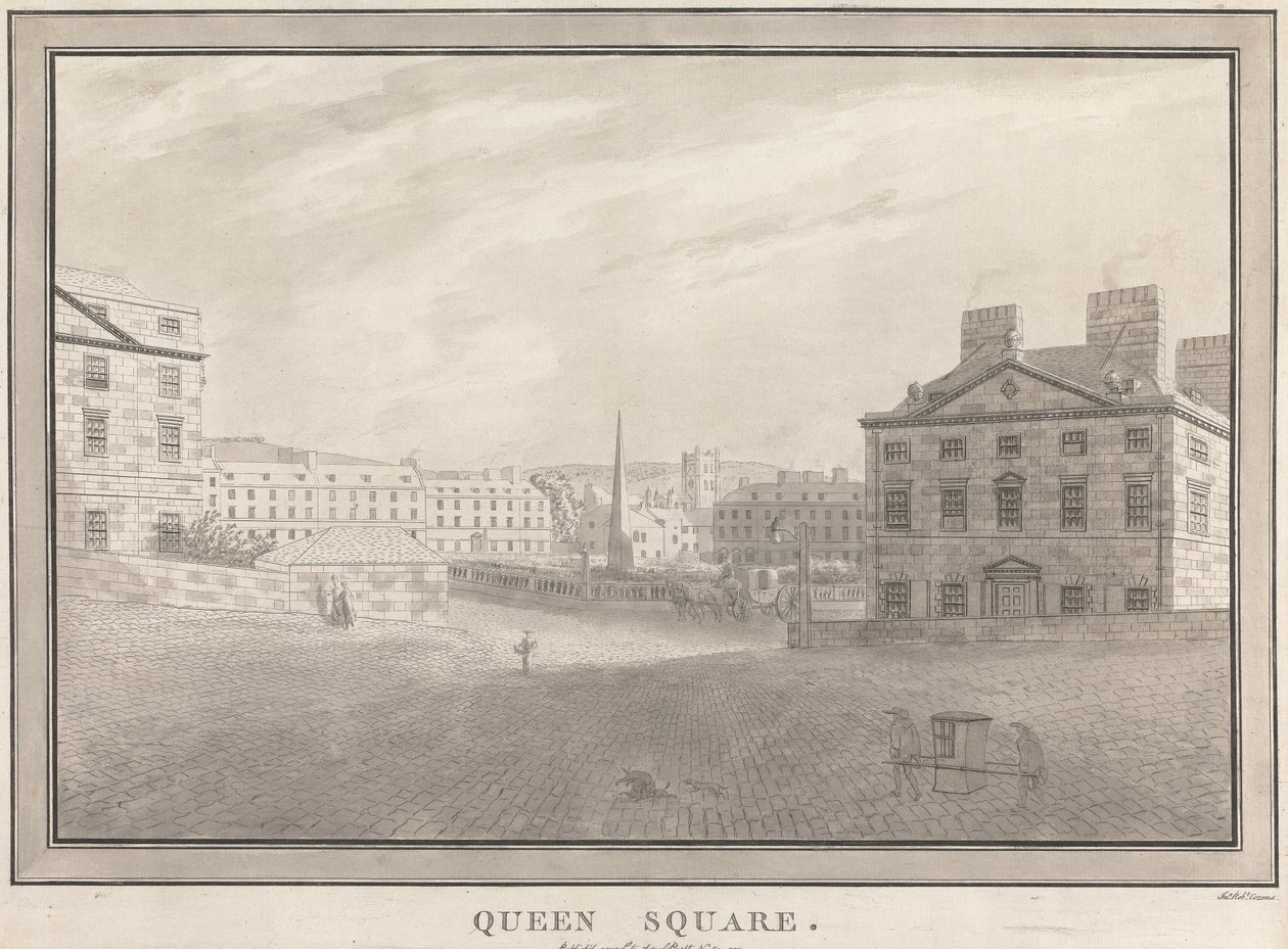 Bad: Queen Square af John Robert Cozens