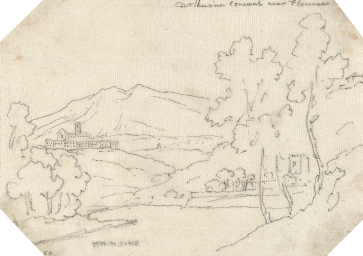 Karteuserkloster nær Firenze af John Robert Cozens