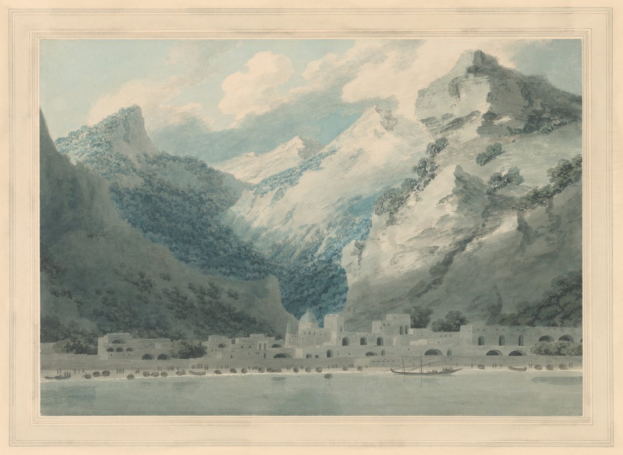 Cetara ved Salerno-bugten af John Robert Cozens