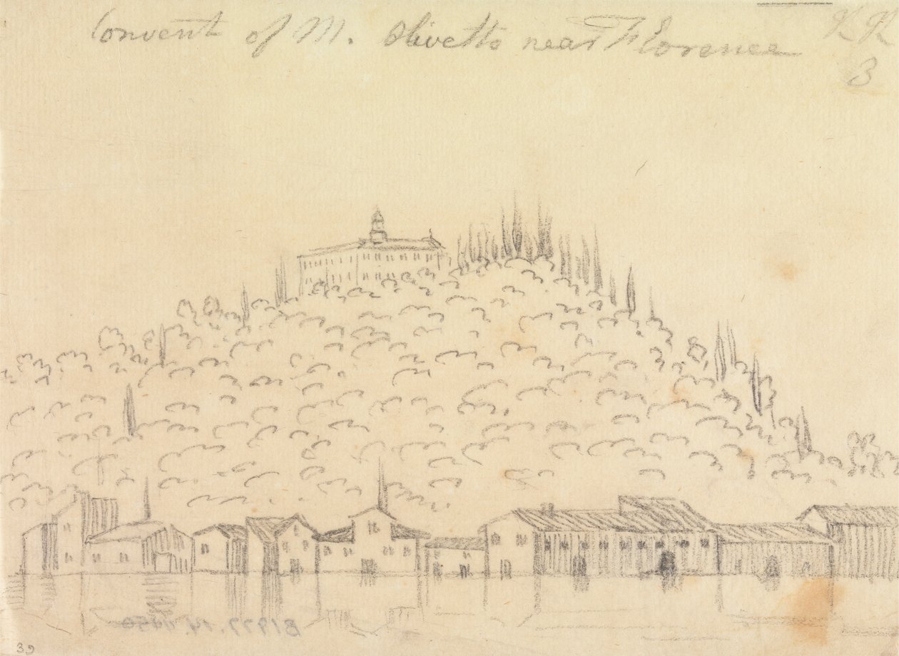 Klosteret Monte Olivetto nær Firenze af John Robert Cozens