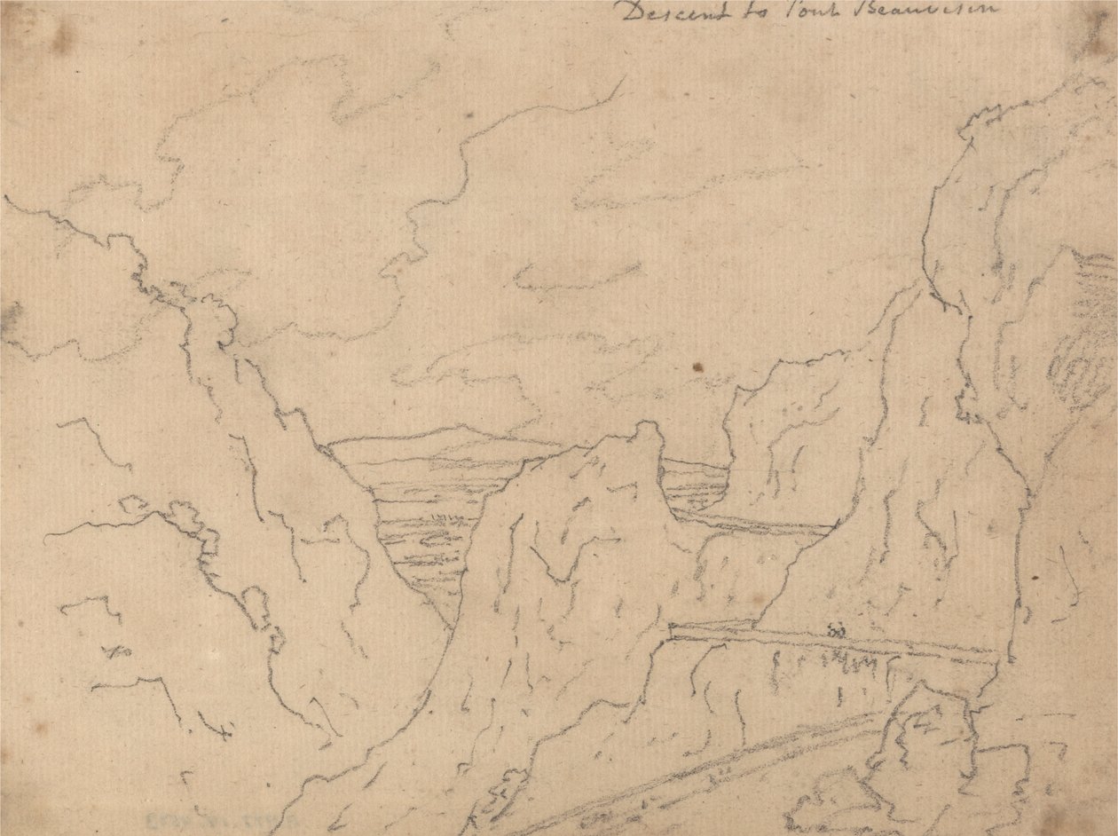 Nedstigning til Pont de Beauvoisin af John Robert Cozens