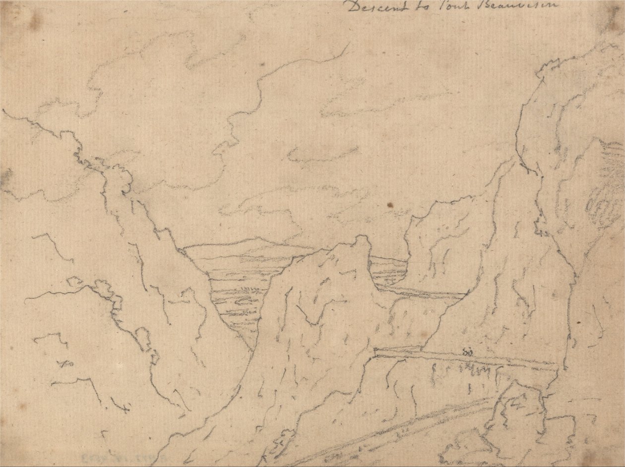Nedstigning til Pont de Beauvoisin af John Robert Cozens