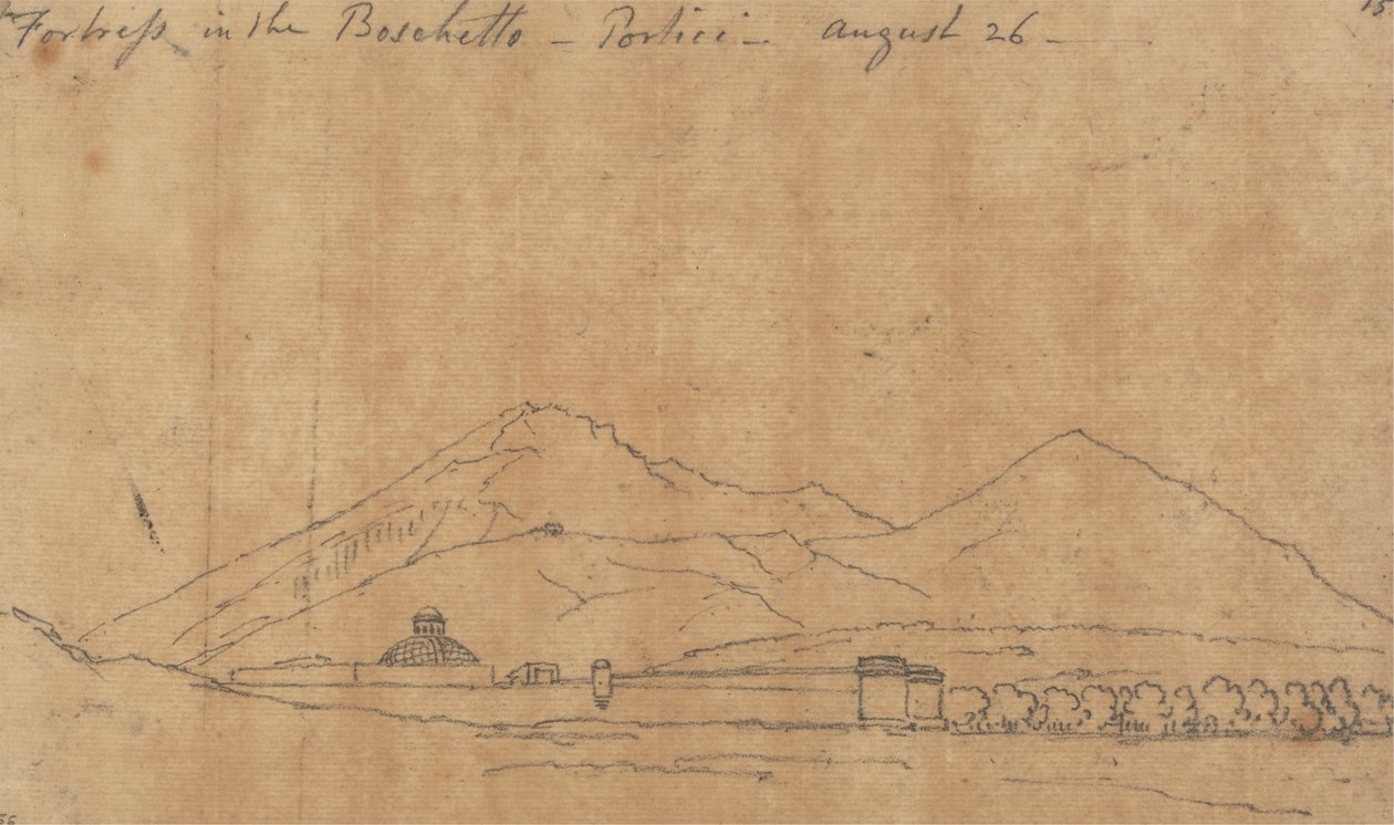Fæstning i Boschetto, Portici, 26. august af John Robert Cozens