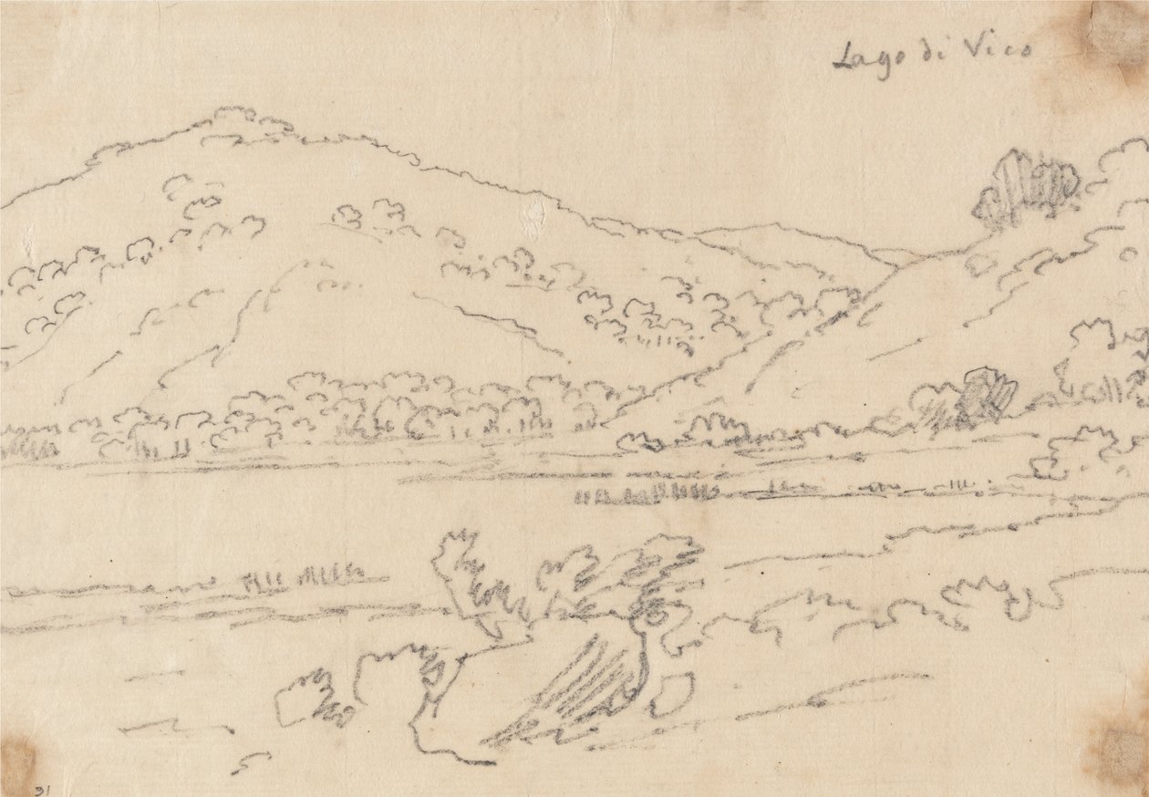 Vico sø af John Robert Cozens
