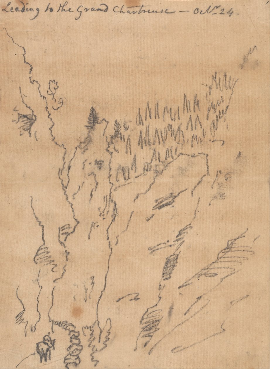 Fører til Grand Chartreuse, 24. oktober af John Robert Cozens