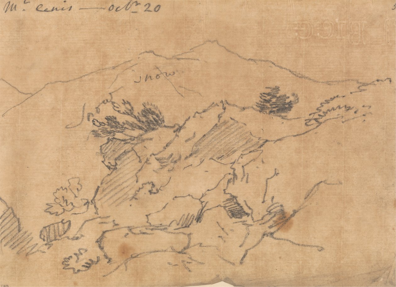 Mont Cenis, 20. oktober af John Robert Cozens