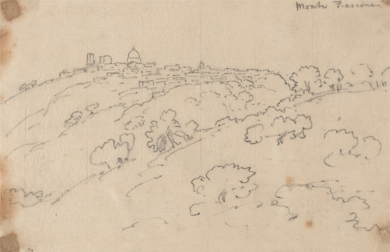 Montefiascone af John Robert Cozens