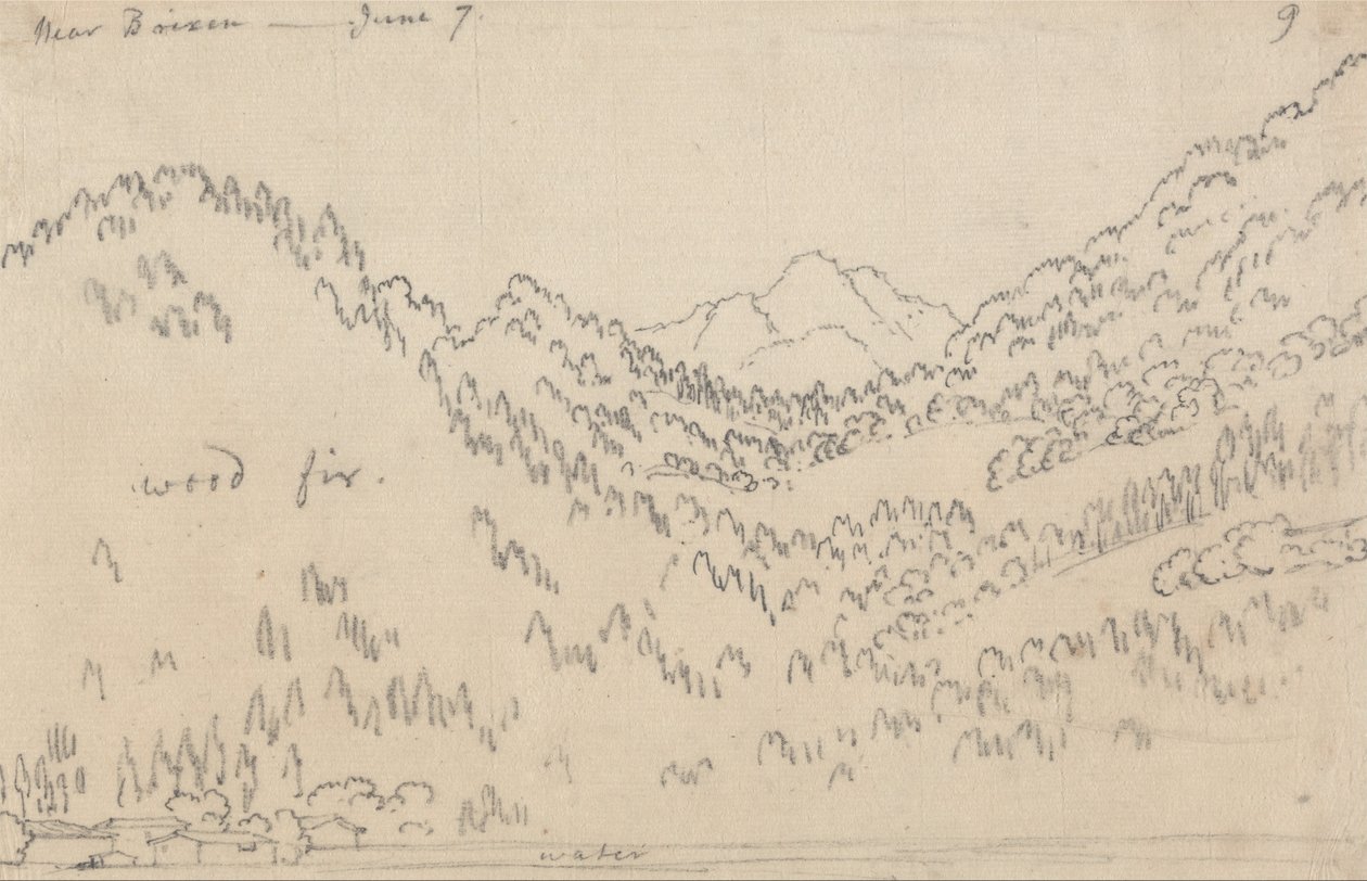 Nær Brixen, den 7. juni af John Robert Cozens