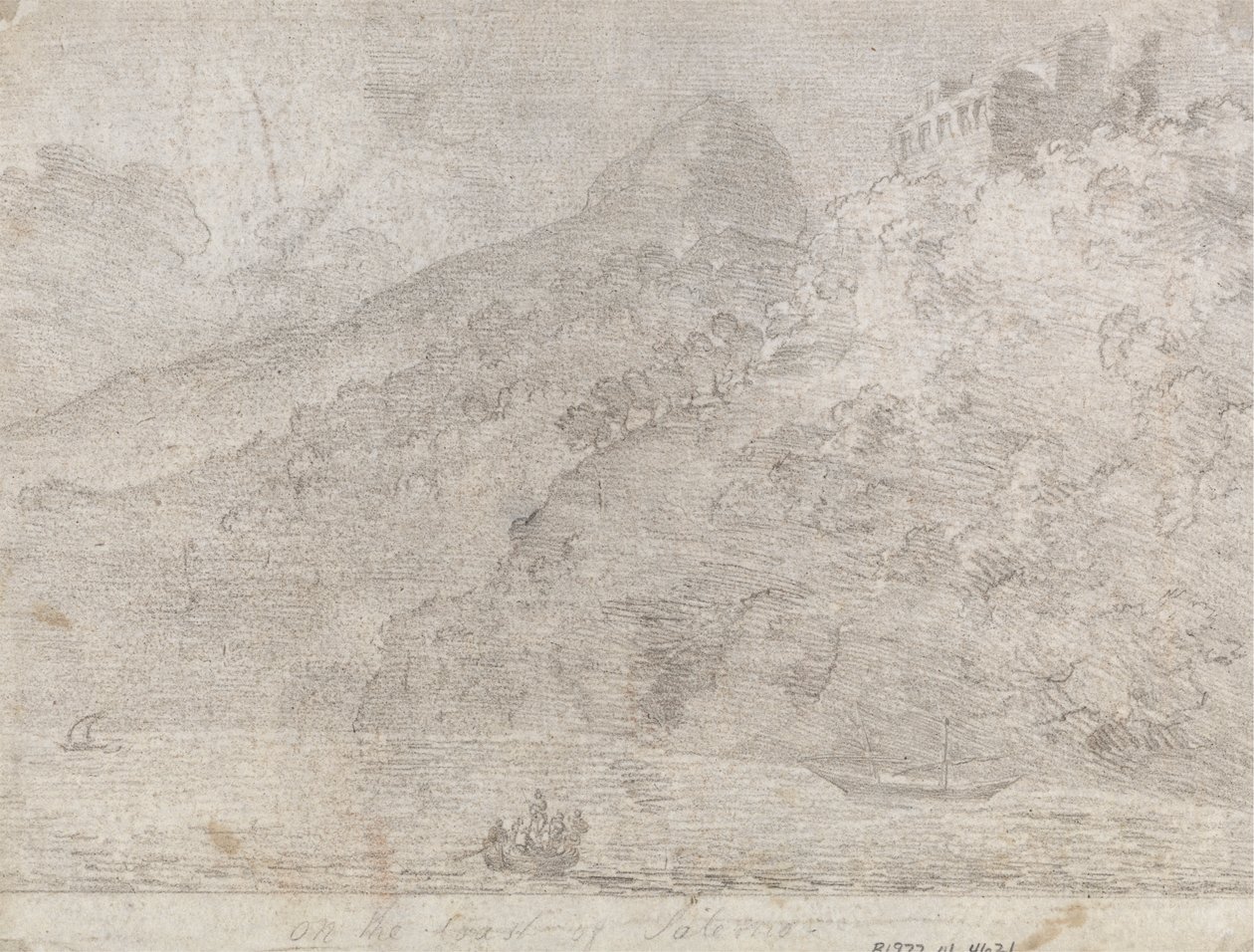 På kysten af Salerno af John Robert Cozens