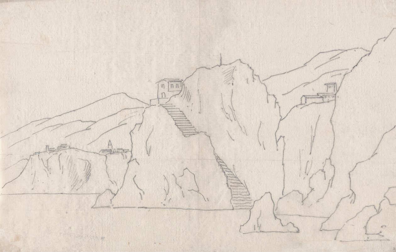 Rock Coastline af John Robert Cozens