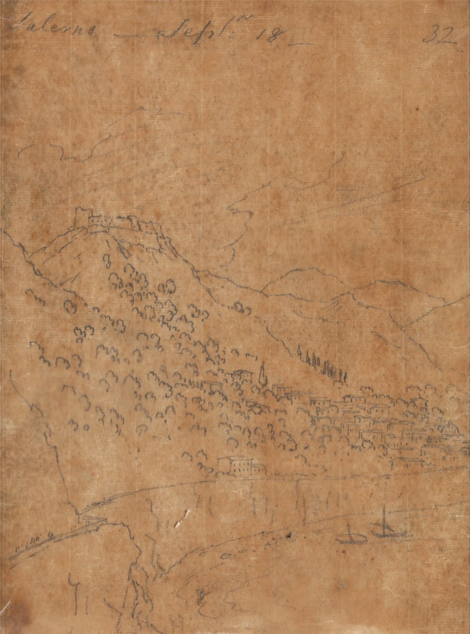 Salerno, den 18. september af John Robert Cozens
