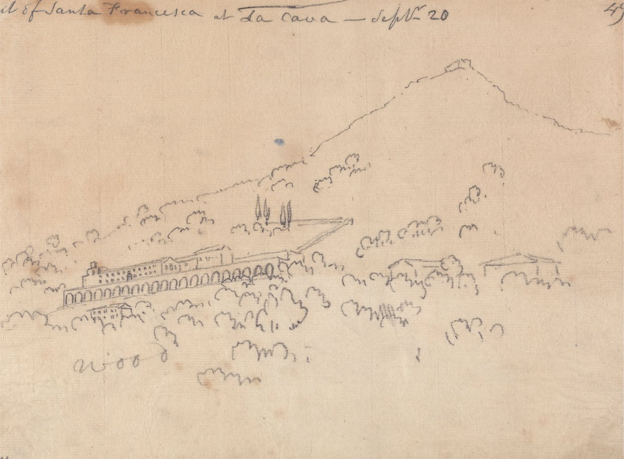 Santa Francesca på La Cava, 20. september af John Robert Cozens