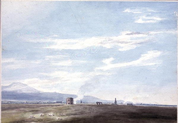Gravrester i Campagna nær Rom, ca. 1783 (akvarel over blyant på papir) af John Robert Cozens