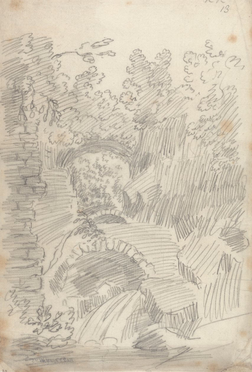 Terrano-broen, Civita Castellana af John Robert Cozens