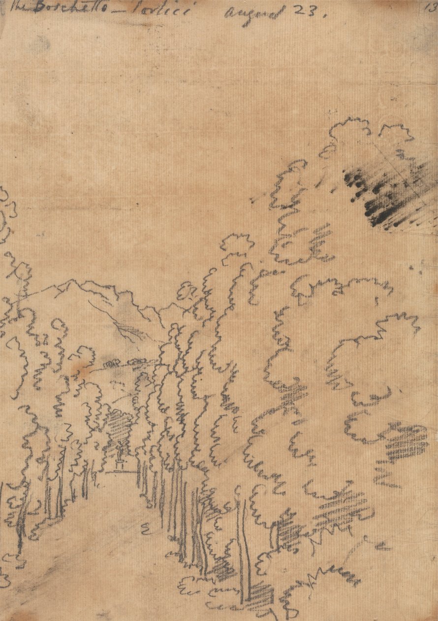 Boschetto, Portici, 23. august af John Robert Cozens