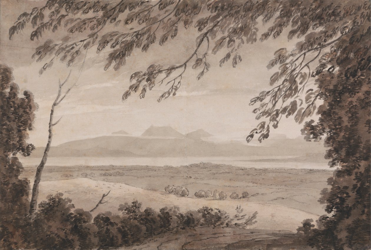 Genèvesøen fra kantonen Bern af John Robert Cozens