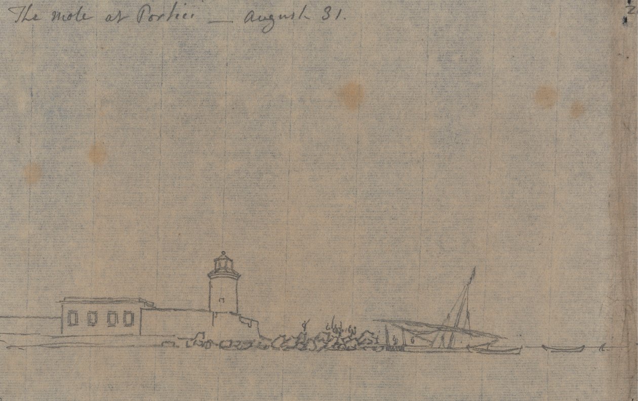 Muldvarpen i Portici, 31. august af John Robert Cozens