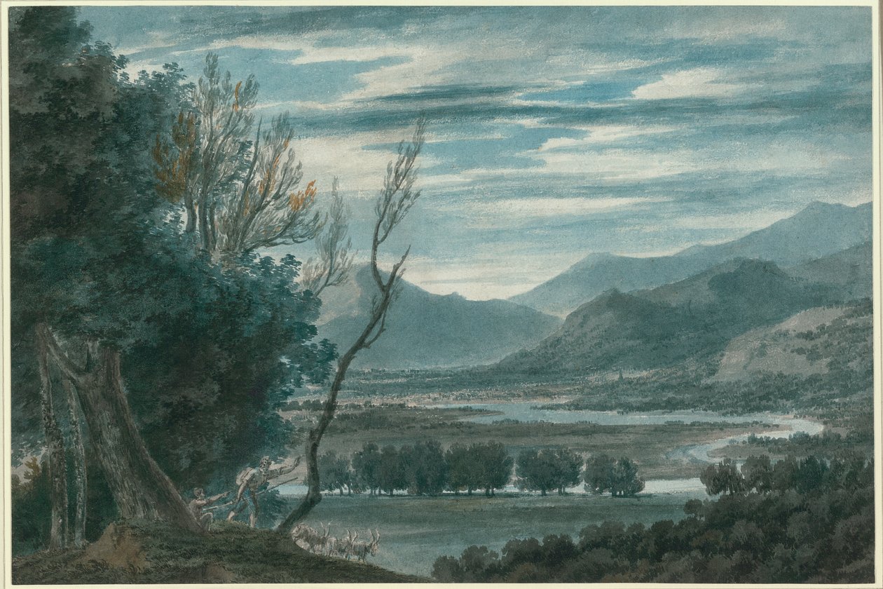 Eisakdalen nær Brixen i Tyrol af John Robert Cozens