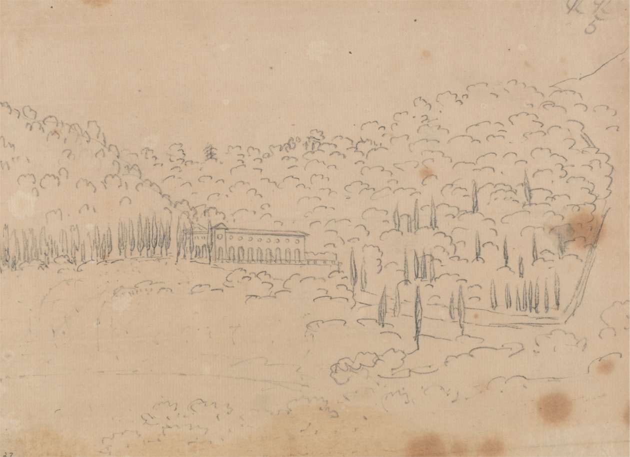 Udsigt over en villa af John Robert Cozens