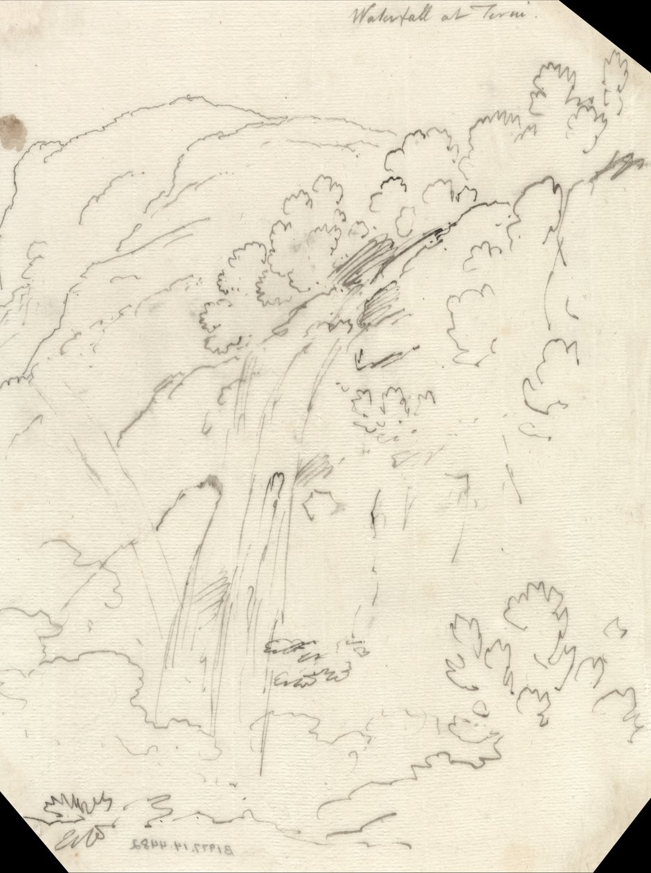 Vandfald ved Terni af John Robert Cozens