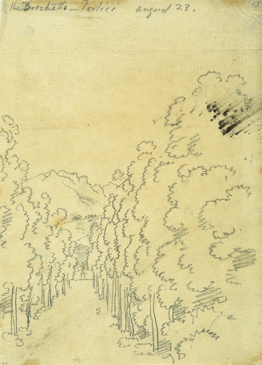 Woodland, fra et album med sporinger af John Robert Cozens
