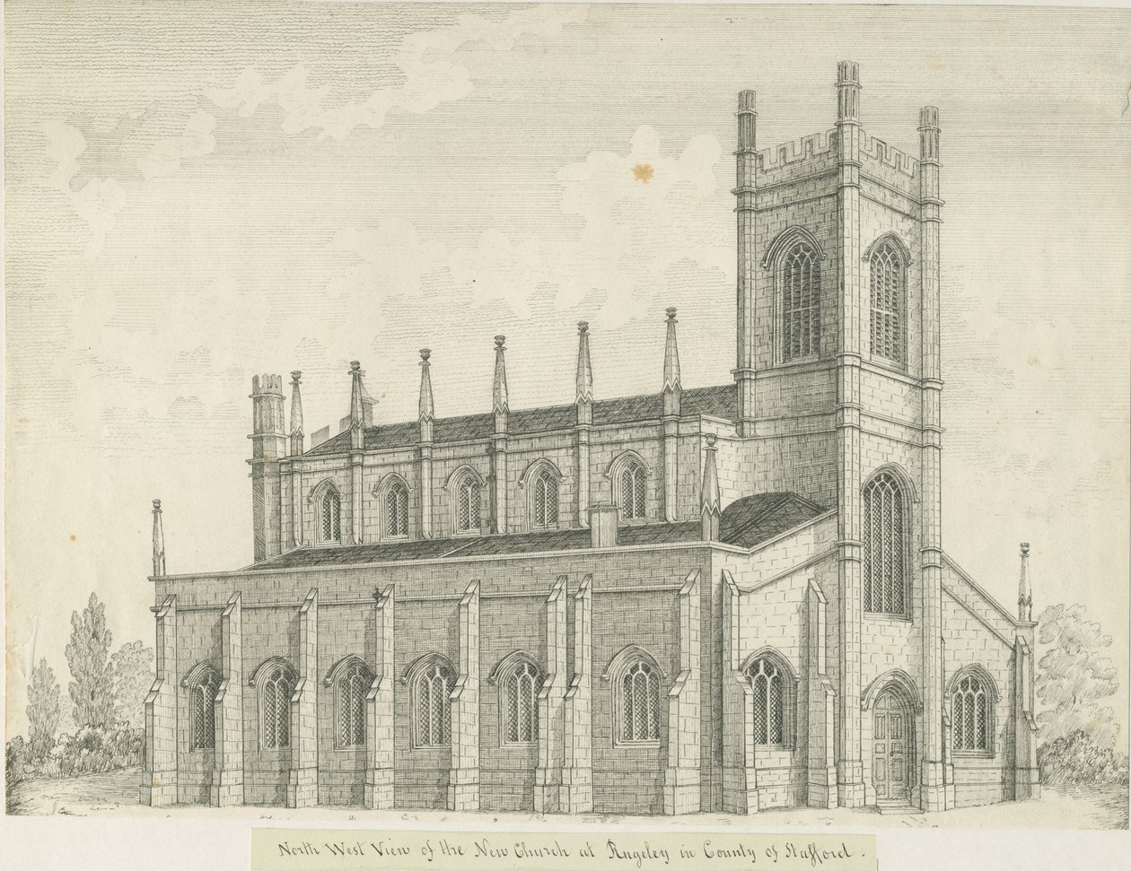 Rugeley kirke af John Robert Fernyhough